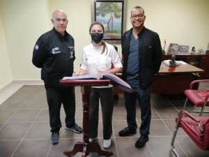 Carolina Mej&iacute;a alcaldesa del Distrito Nacional realiza visita de cortes&iacute;a al director Hospital Dar&iacute;o Contreras